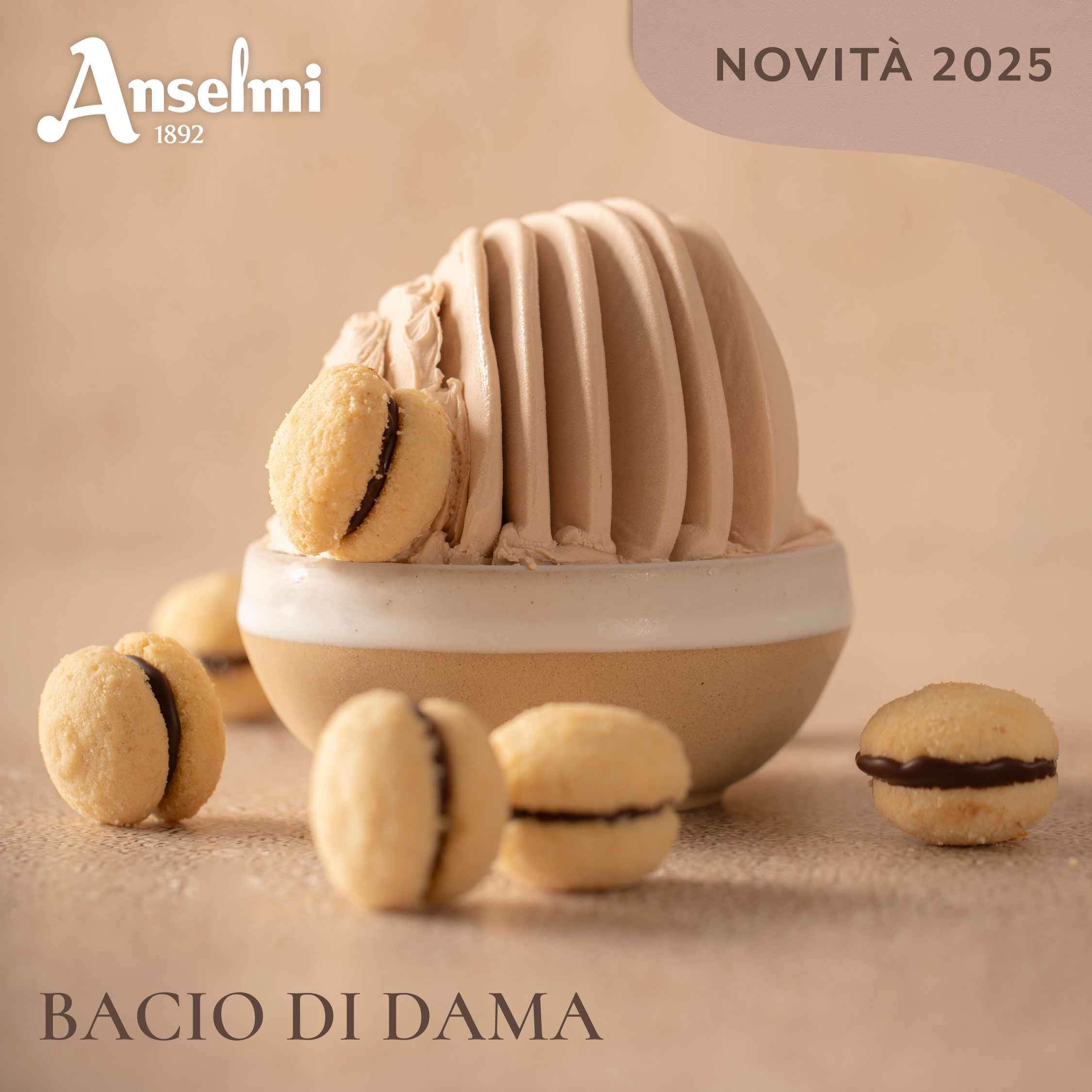 Anselmi 1892: La Nuova Eccellenza Gelato con Bacio di Dama